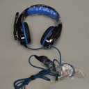 BENGOO G9000 Stereo Gaming Headset for PS4 PC Xbox One PS5 Controller, Noise Cancelling Over Ear Headphones with Mic, LED Light, 7.1 Surround Sound, Soft Memory Earmuffs for Nintendo Xbox Series X|S (Blue)