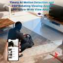 Smart Security Camera - 1080P Indoor Cameras for Home Security - Pet/Dog Camera with Motion Tracking - 15W Fast Phone Charger - Digital Clock (Ink Black)
