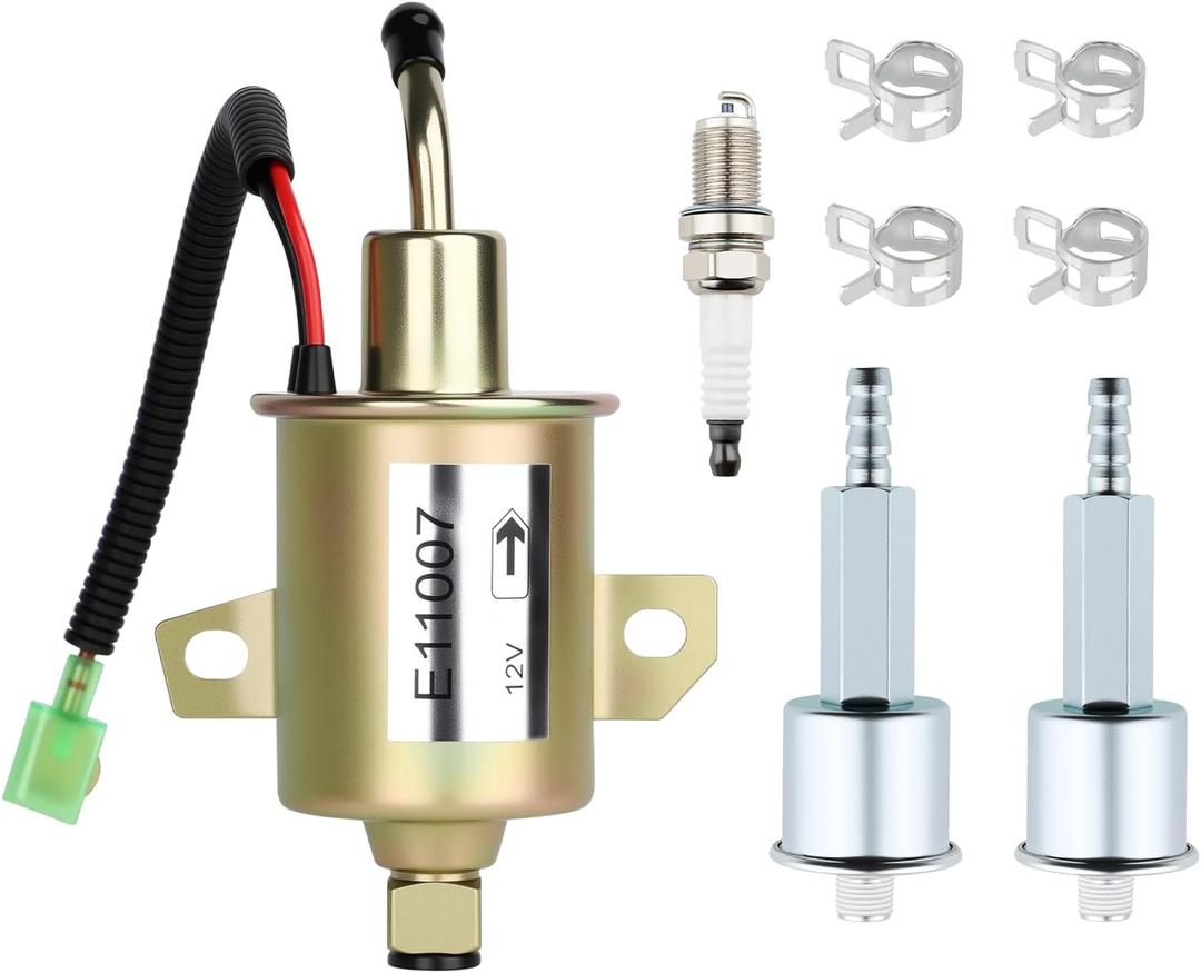 149-2311 Fuel Pump 149-2457 Fuel Filter for Onan 4000 Generator 3600 4000 Watts RV QG 4000 KY Microlite Microquiet Generators E11007 A029F889 A064S966 Fuel Pump Spark Plug Parts
