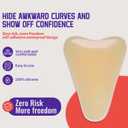 JUJAJIA 5 Packs Camel Toe Concealer | Silicone Camel Toe Cover for Underwear | Anti Camel Toe Guard | Seamless Camel Toe Hider | No Camel Toe Underwear Insert