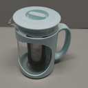 Primula Burke Deluxe Cold Brew Iced Coffee Maker, Comfort Grip Handle, Durable Glass Carafe, Removable Mesh Filter, Perfect 6 Cup Size, Dishwasher Safe, 1.6 qt, Aqua