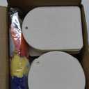 Temlum 40 Pcs Sublimation Air Freshener Blanks with 40 Pcs Tassels, Elastic Rope, Clear Bag, Sublimation Blanks Products DIY Air Freshener for Car, Home Hanging Decoration Sublimation Accessories