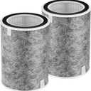 HP302 HP201 Replacement Filter Compatible with Shark HP201 HP302 HP301 HP202 HP232 HC502 AP1000 Air Purifier MAX, H13 True HEPA for 99.97% particles & Dust, Compare Part # HE2FKBAS, HE2FKBASMB, 2 Pack