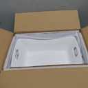 YHOSSEUN Large Serving Bowls with Handles White Serving Dishes For Entertaining, 1.5 Quarts Ceramic Bowl Set Rectangle Serving Platter for Thanksgiving, 2 Pack