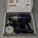 KMM Handheld Car Vacuum Cleaner, 9000Pa Vacuum Cleaner and Air Duster, 120W High Power Hand Held Vacuum with LED Light and Multi-Nozzles for Car, Home, Office, Pet (Blue)