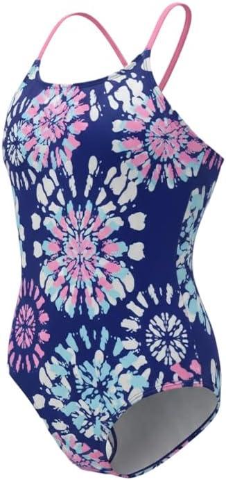 Angel season Girls One Piece Swimsuits Teens Bathing Suit Straps Kids Cute Swimwear with UPF 50+ Daisy Halter Size 7-14 (8-9 Years)