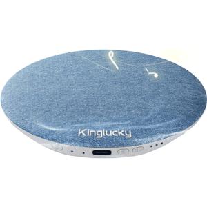 Kinglucky X50 Pillow Speaker for Sleeping, Built-in White Noise Sound Machine Pink Noise for Sleeping, Auto-Off Timer Portable Bluetooth Speaker Under Pillow Rechargeable for Side Sleeper, Blue