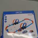 Toy Car Race Track Set for Boys Kids Age 3-5 4-7, Race Tracks with 4 Crash Zones and 1:64 Scale High-Speed Slot Cars, Christmas Halloween Birthday Gifts Toys for Toddlers Boys 4-8 8-12 Years