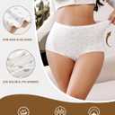 ASIMOON Womens High Waisted No Show Underwear Stretch Full Coverage Panties Ladies Breathable Tagless Briefs 3 Pack