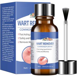 Likluc Fast-Acting Wart Remover Gel with Freeze Off Technology - Genital, Common Warts & Plantar wart Remover for Feet, Skin & More 4 Pack