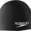 Speedo Unisex-Youth Swim Cap Silicone Junior (Black)