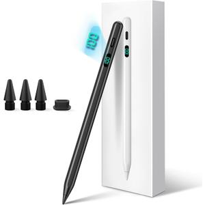 Stylus Pen for iPad 2025-2018 with LED Power Display Fast Charge,Palm Rejection Pencil for iPad 10/9/8/7/6th,11th A16,Air 11/13 M2/M3,Pro 11/13 M4,Pro 12.9",Air 5/4/3,Mini 7/6/5 (black) Stylus Pen for iPad 2025-2018 with LED Power Display Fast Charge,Palm Rejection Pencil for iPad 10/9/8/7/6th,11th A16,Air 11/13 M2/M3,Pro 11/13 M4,Pro 12.9",Air 5/4/3,Mini 7/6/5 (black)
