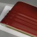 LOVECASA 8x8 inch Baking Pan, 2 Quart Square Cake Pan Baking Dish for Oven, Stoneware Brownie Pan Non-Stick, Casserole Baking Pan with Handle,Ceramic Bread Pans for Baking, Red