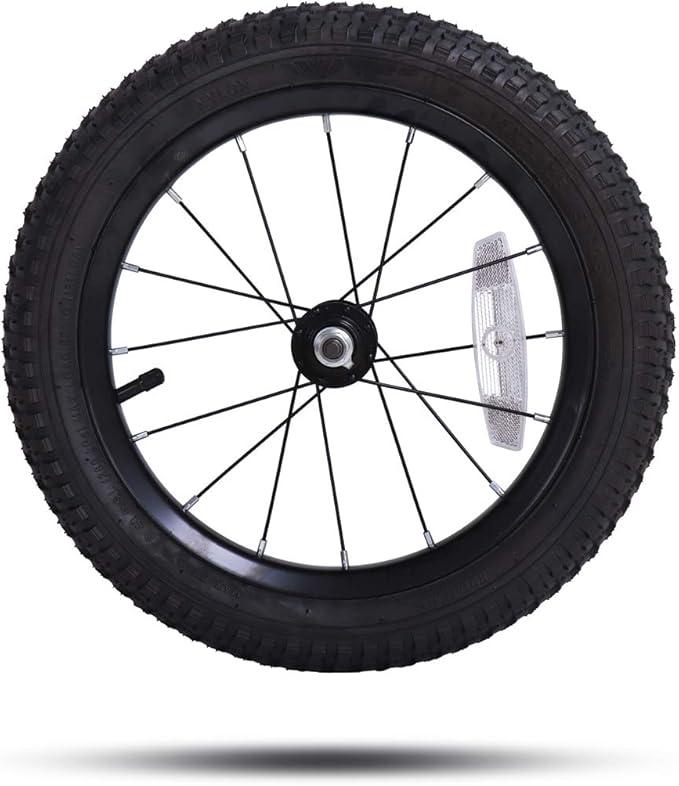 JOYSTAR 12 Inch Kids Bike Front Wheels Replacement with 12 Inch Air Rubber Tire 