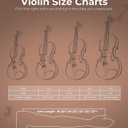 Vangoa 1/4 Violin Set for Beginners, Fiddle Quarter Size with Hard Case, Rosin, Tuner, Mutes, Shoulder Rest, Strings, Notes Stickers (Imprinted Finger Guide on Fingerboard)