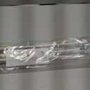 Amazon Basics Adjustable Curtain Rods for Windows, Round Finials, 1-Inch Rod, 72" to 144", Nickel, Pack of 1