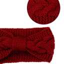 Pangda 4 Pieces Winter Headbands for Women Knit Cable Ear Warmers Muffs Headband Winter Thick Crochet Head Wrap for Ear Covers Cold Weather Christmas Accessories Gift Stocking Stuffers