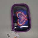 ZIPIT Clear Top Pencil Case for Kids, Durable Pencil Box for School, Large Capacity Stationery Organizer Box, Heart