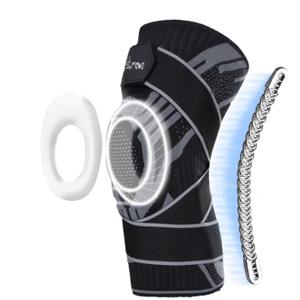 Professional Compression Knee Brace with Side Stabilizers for Knee Pain Relief Knee Brace for Meniscus Tear,Inflammation Relief, and Circulation, Knee Support for Women and Men L