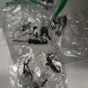 Huuger Nightstands Set of 2, Night Stand with Charger Station, 2 Drawer Side Table with Open Shelf, USB-C Port, End Table for Small Spaces, X Shaped Side Rail, Grey