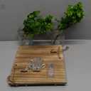 Rustic Wall Sconces, Mason Jar Sconces, Farmhouse Home Decor, LED Fairy Lights, Green Fake Plant, Interior Decoration Warm Toned Lighting. (2 Pack)