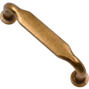 Alzassbg 10 Pack Antique Brass Cabinet Handles, 3 Inch(76mm) Hole Centers Arch Modern Cabinet Pulls Kitchen Cabinets Hardware for Cabinets and Drawers AL3503AB (3" Hole Center)