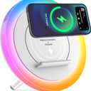 Bluetooth Speaker Night Lightsr,Wireless Charging Modern Speaker,Best Teenage Birthday Gift Ideas Tween Girls Gifts/Please use The Original Adapter