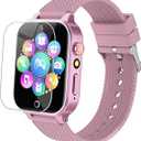 Kids Smart Watches Girls Age 312 with 26 Puzzle Games HD Video Camera Touchscreen Music Player Learning Cards Storybook Pedometer Metal Case Kids Watch Toy Birthday Gifts Include 2 Screen Protector