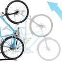 Bike Nook Bike Stand & Vertical Storage Rack The Original Vertical Bicycle Floor Stand for Garage Storage and Indoor and Outdoor use, Perfect Bike Accessories for Small Spaces with No Drilling