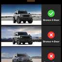 3W Floor Mats for 2021-2026 Ford Bronco 2 Door(Not for Bronco Sport & Rubberized Floor)