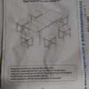 Feonase 7-Piece Dining Table Set with 6 Stools, 63" Large Extendable Kitchen Table Set for 4-8, Mid-Century Dining Room Table with Heavy-Duty Frame, Easy Assembly, Black