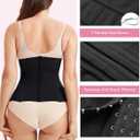 LODAY Waist Trainer Corset Shapewear Tummy Control Body Shaper Waist Cincher for Women Postpartum Belly Band Wrap (Black, XXXL)