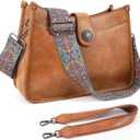 APHISON Crossbody Bags For Women Trendy, Vegan Leather Hobo Purse Shoulder Handbag Bucket Bag with 2 Strap