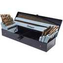 145Pcs Cobalt Drill Bits Set, M35 HSS, 135 Degree Tip, Twist Jobber Length Drill Bit Kit for Hardened Metal, Cast Iron, Stainless Steel, Plastic and Wood with Storage Case, 1/16"-1/2"