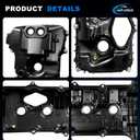 Engine Valve Cover w/Gasket Jaeparbus Compatible with Ford F-150 Expedition 2013-2017 Transit 150 250 350 2015-2022 Lincoln Navigator 2015-2017- 3.5 V6 Replaces BL3Z-6582-H DL3Z-6582-C