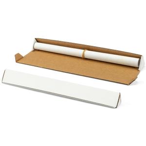 50-Pack Triangle Shipping Tubes, 18.25x2x2 inch Mailer Boxes