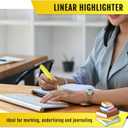 Fuutreo 60 Pack Pastel Highlighters Bulk Bright Color Highlighter Marker Chisel Tip Dry Quickly Safe Highlighter Pens Fluorescent Ink for Adults Home Office(Yellow)