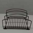 Deco Brothers Cookware Organizer Rack for Kitchen Cabinet, 3 Slot Holder, Bronze