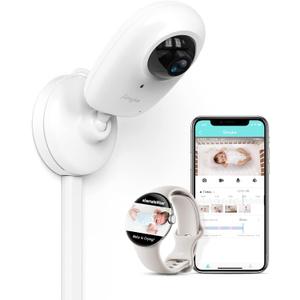 Smart Baby Monitor WiFi Smartphone, 1080P Baby Room Camera, APP Control, AI Detection, Cry Monitor and Lullabies, HD Night Vision, Two-Way Audio, Cloud & SD Card Storage, Connect Smart Watch