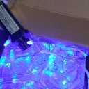 Christmas Lights Outdoor, 49FT 450 LED Ice Lights for Outside, Ice String Lights with 8 Modes, Waterproof Timer Memory Hanging Light for Eaves Party Yard Garden(Blue)