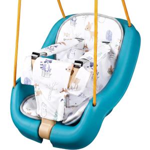 Jenaai Toddler Swing Cushion Baby Swings Outdoor Seat Insert Pad Compatible with Swings for Toddlers Age 1-3 Detachable Machine and Washable(Not Included Swing)(Jungle Animals)