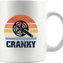 Cranky Vintage Bicycle Cyclist Gifts Cycling Gifts For Men Bike Bicycle Lovers For Dad Husband Boyfriend Brother Son From Wife Mom Girlfriend Sister Ceramic Mug 11 Oz White