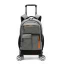 Rolling Backpack with Wheels for Boys Roller Wheels Backpacks Big Kids Laptop Luggage Travel Suitcase for Teen Boys