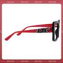 Zeelool Fashion Oversized Square Blue Light Blocking Glasses for Women Men ZJGA574067 (Black)