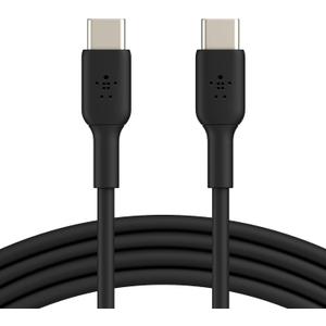 Belkin BoostCharge USB-C to USB-C Cable (1M/3.3ft) for iPhone 16, iPhone 16 Pro, Samsung Galaxy S25, S24, Pixel 9 & 8, iPad Pro, Nintendo Switch 2, Carplay & More  Black