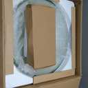 YIMAI Ingenuity Design Vessel Sink Bathroom Sink above counter Small Vessel Sink Bathroom Sink Bowl Countertop Modern Sinks with faucet and drain combo 16.5" Round Transparent