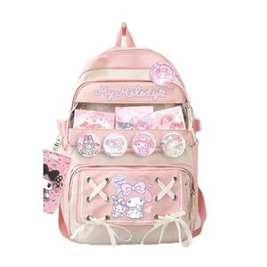 Backpacks for men and women casual daypack laptop travel cute back-pack(Backpacks + pendant + sticker)