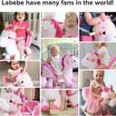labebe - Baby Rocking Horse, Ride Unicorn, Kid Ride On Toy for 6 Month-3 Year Old, Infant (Boy Girl) Plush Animal Rocker, Toddler/Child Stuffed Ride Toy (Pink) | Kid Ride On Toy, Infant, Plush Animal Rocker, Toddler/Child, Stuffed Ride Toy
