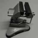 QWORK Mini Table Vise with Suction Base  360 Rotating Clamp for Modeling, Painting & DIY Craft