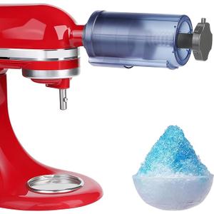 Jooke Shaved Ice Attachment for Kitchenaid Stand Mixer,Ice Crushers for Home Use,Homemade Shaved Ice Maker,Snow Cone Machine for Kitchenaid Ice Shaver with 8 Reusable Ice Cube Mold,Instruction Manual
